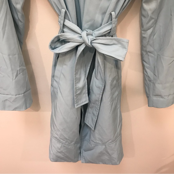 Zara light blue trench coat - Picture 7 of 12